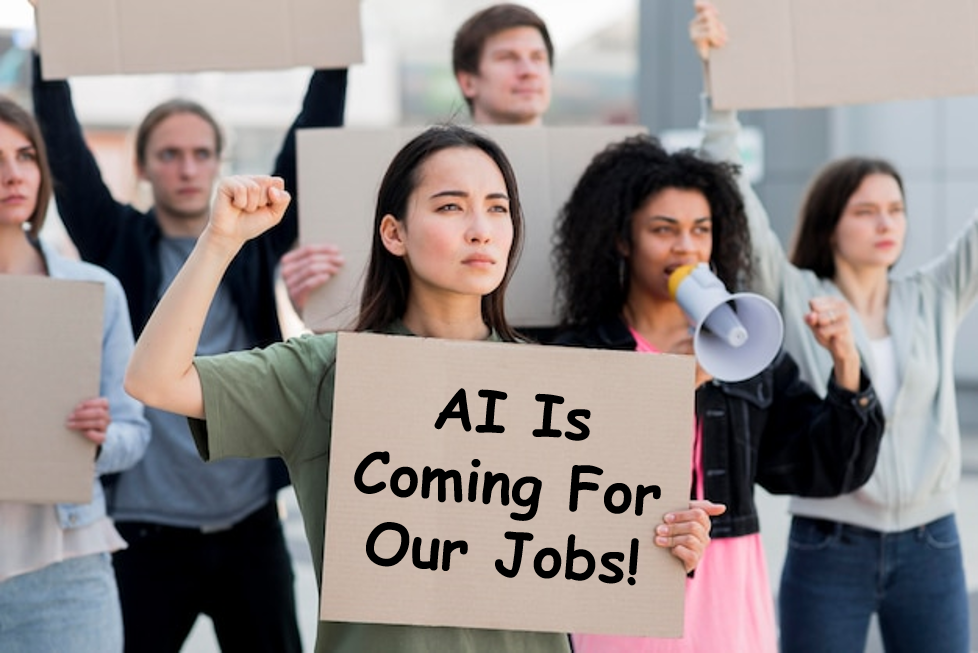 Ai website design unemployment trend implications growing