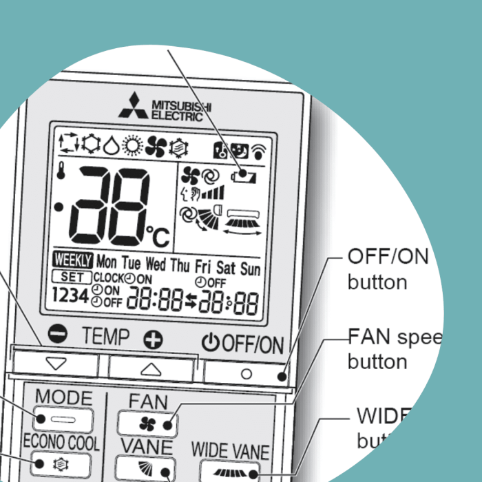 Penjelasan lengkap cara kerja remote control AC dan komponennya?