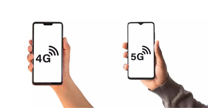 Perbandingan konsumsi daya baterai saat memakai 4G dan 5G.