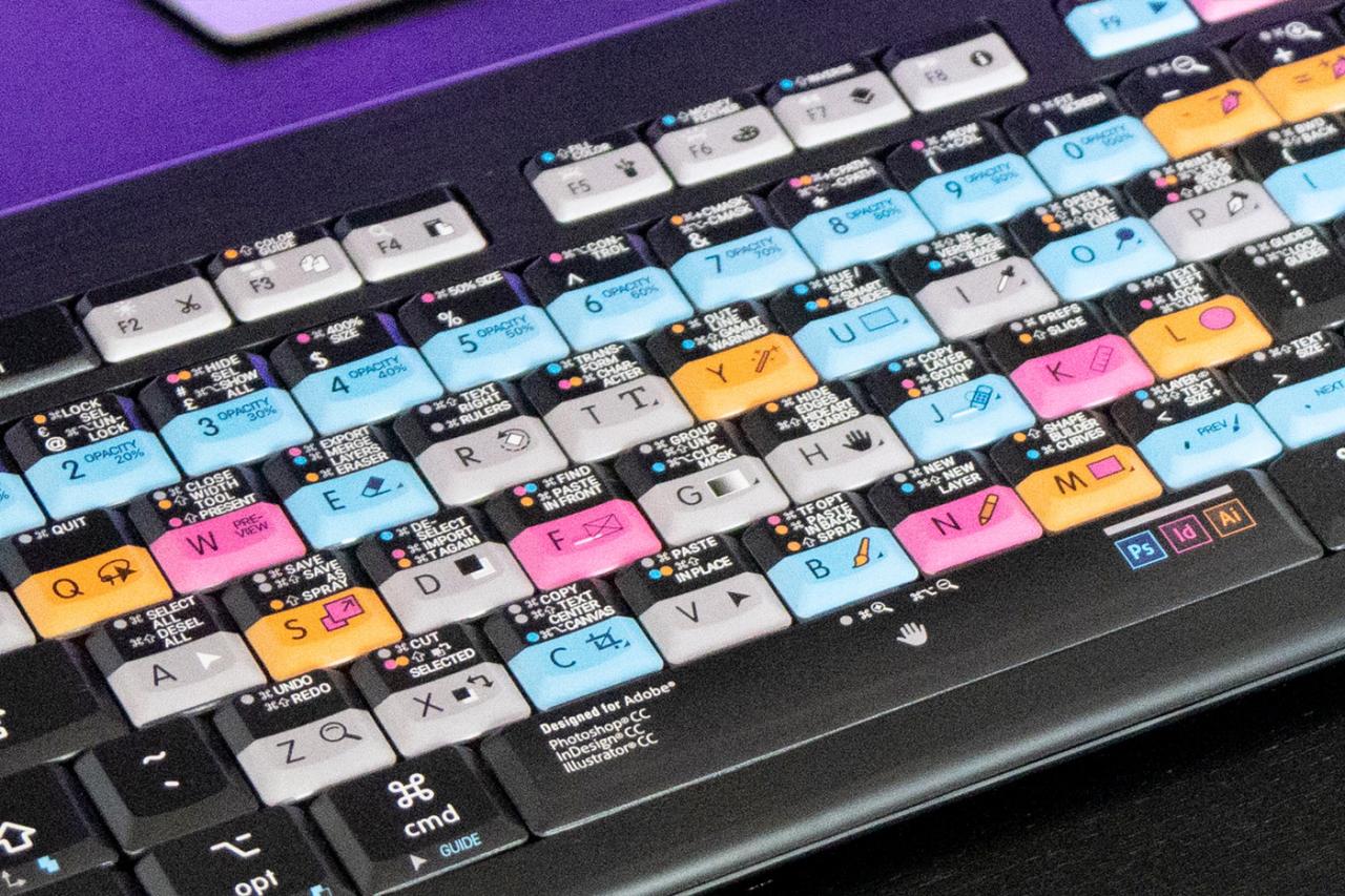 Keyboard terbaik untuk desain grafis dengan tombol angka terpisah