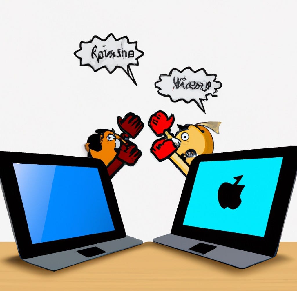 Perbandingan laptop Apple dan Windows tahun 2025